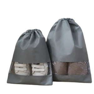1pc Bags Large Thickened Non-Woven Fabric Bag Dust-Proof Drawstring Shoe Travel Bag For Packing/Home